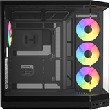 HYTE Y50 Noir Profond boîtier midi tower Noir | 2x USB-A | 1x USB-C | RGB | Verre trempé