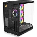 HYTE Y50 Noir Profond boîtier midi tower Noir | 2x USB-A | 1x USB-C | RGB | Verre trempé