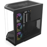 HYTE Y50 Noir Profond boîtier midi tower Noir | 2x USB-A | 1x USB-C | RGB | Verre trempé