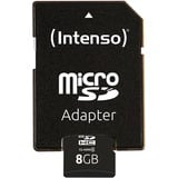 Intenso 3403460 mémoire flash 8 Go SDHC Classe 4, Carte mémoire 8 Go, SDHC, Classe 4, 20 Mo/s, 5 Mo/s, Résistant aux chocs, Résistant à une température, Résistant aux rayons X