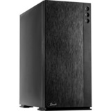 Inter-Tech F-762 Silencer Midi Tower Noir, Moyen tour Noir, Midi Tower, PC, Noir, ATX, Jouer, 15,5 cm