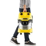 Kärcher WD 4 SV-20, Aspirateur sec/humide Jaune/en acier inoxydable