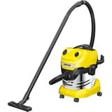 Kärcher WD 4 SV-20, Aspirateur sec/humide Jaune/en acier inoxydable