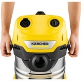 Kärcher  1.628-260, Aspirateur sec/humide Jaune/en acier inoxydable