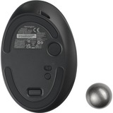 Kensington Trackball Pro Fit Ergo TB550 Noir/Bleu, Droitier, Trackball, RF sans fil + Bluetooth, 1600 DPI, Noir, Gris