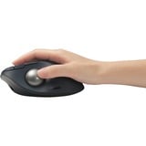 Kensington Trackball Pro Fit Ergo TB550 Noir/Bleu, Droitier, Trackball, RF sans fil + Bluetooth, 1600 DPI, Noir, Gris