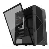 Krux Astral boîtier midi tower Noir | 1x USB-A | 2x USB-C | RGB | Verre Trempé