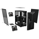 Krux Astral boîtier midi tower Noir | 1x USB-A | 2x USB-C | RGB | Verre Trempé