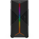 Krux Astral boîtier midi tower Noir | 1x USB-A | 2x USB-C | RGB | Verre Trempé