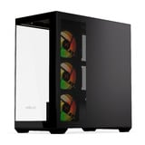 Krux EXO boîtier midi tower Noir | 2x USB-A | 1x USB-C | RGB | Verre Trempé