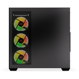 Krux EXO boîtier midi tower Noir | 2x USB-A | 1x USB-C | RGB | Verre Trempé