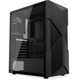 Krux  boîtier midi tower Noir | 1x USB-A | 2x USB-C | RGB | Verre Trempé