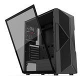 Krux  boîtier midi tower Noir | 1x USB-A | 2x USB-C | RGB | Verre Trempé