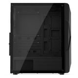 Krux  boîtier midi tower Noir | 1x USB-A | 2x USB-C | RGB | Verre Trempé