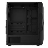 Krux  boîtier midi tower Noir | 1x USB-A | 2x USB-C | RGB | Verre Trempé