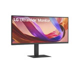 LG UltraWide 34U650A-B 34" Moniteur incurvé Noir, 1x DisplayPort, 2x HDMI, 2x USB-C, 3x USB-A, 1x RJ-45, 86,4 cm (34"), 3440 x 1440 pixels, Wide Quad HD, LCD, 5 ms, Noir