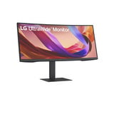 LG UltraWide 34U650A-B 34" Moniteur incurvé Noir, 1x DisplayPort, 2x HDMI, 2x USB-C, 3x USB-A, 1x RJ-45, 86,4 cm (34"), 3440 x 1440 pixels, Wide Quad HD, LCD, 5 ms, Noir