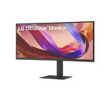 LG UltraWide 34U650A-B 34" Moniteur incurvé Noir, 1x DisplayPort, 2x HDMI, 2x USB-C, 3x USB-A, 1x RJ-45, 86,4 cm (34"), 3440 x 1440 pixels, Wide Quad HD, LCD, 5 ms, Noir
