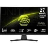MSI  27" Moniteur gaming incurvé  Noir