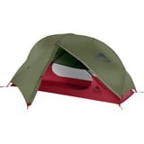 MSR Tente dôme Hubba NX Solo Verte Vert olive/Rouge