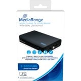 MediaRange MR752 banque d'alimentation électrique Lithium-Ion (Li-Ion) 8800 mAh Noir, Powerbank Noir, 8800 mAh, Lithium-Ion (Li-Ion), 3,7 V, Noir