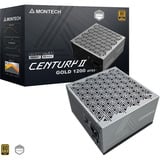 Montech CENTURY II 1200 alimentation modulaire 1200 watt Argent, 1x 12V-2x6, 6x PCIe