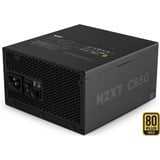 NZXT C850 Gold ATX 3.1, 850 Watt alimentation  Noir, 1x connecteur de carte graphique à 16 broches, 6x PCIe, gestion des câbles