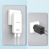 Nevox Chargeur USB-C slim DUAL 45W GaN EU / US Blanc