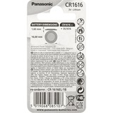 Panasonic CR-1616EL/1B pile domestique Batterie à usage unique CR1616 Lithium Batterie à usage unique, CR1616, Lithium, 3 V, 1 pièce(s), 10 année(s)
