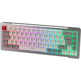 RAIJINTEK MGA-68, clavier gaming Argent, Layout DE, Hejin Magnetic Yellow