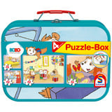 Schmidt Spiele Bobo Siebenschläfer Boîte à puzzle dans une valise en métal 