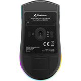 Sharkoon SGM25W, Souris gaming Turquoise/Bleu, 12 000 dpi, LED RGB
