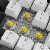 Sharkoon SKILLER SGK50 S3, clavier gaming Blanc, Layout l’EF, Gateron Yellow