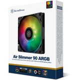 SilverStone Air Slimmer 90 ARGo, Ventilateur de boîtier Noir