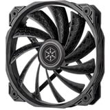 SilverStone Shark Force 160 ventilateur de boîtier Noir, 160 x 160 x 27 mm, PWM