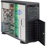 Supermicro CSE-743AC-1K26B-SQ unité centrale Full Tower Noir 1200 W boîtier server tower Noir | Full Tower | Serveur | Noir | ATX | EATX | micro ATX | 4U | Échec ventilateur | HDD | Réseau | Énergie