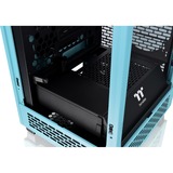 Thermaltake The Tower 200 boîtier mini tower Turquoise | 2x USB-A | 1x USB-C | Window