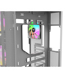 Thermaltake View 380 XL WS ARGB boîtier midi tower Blanc/bois | 2x USB-A | 1x USB-C | RGB | Verre Trempé