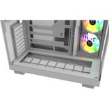 Thermaltake View 380 XL WS ARGB boîtier midi tower Blanc/bois | 2x USB-A | 1x USB-C | RGB | Verre Trempé