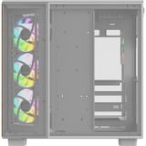 Thermaltake View 380 XL WS ARGB boîtier midi tower Blanc/bois | 2x USB-A | 1x USB-C | RGB | Verre Trempé