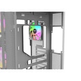 Thermaltake  boîtier midi tower Blanc/bois | 2x USB-A | 1x USB-C | RGB | Window