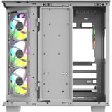 Thermaltake  boîtier midi tower Blanc/bois | 2x USB-A | 1x USB-C | RGB | Window