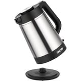 Unold 18715 bouilloire 1,5 L 1800 W Noir, Acier inoxydable Acier inoxydable/Noir, 1,5 L, 1800 W, Noir, Acier inoxydable, Plastique, Acier inoxydable, Indicateur de niveau d'eau, Sans fil