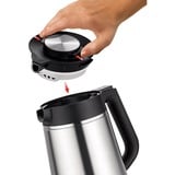 Unold 18715 bouilloire 1,5 L 1800 W Noir, Acier inoxydable Acier inoxydable/Noir, 1,5 L, 1800 W, Noir, Acier inoxydable, Plastique, Acier inoxydable, Indicateur de niveau d'eau, Sans fil