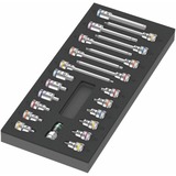 Wera 9723 Insert en mousse avec douilles pour embouts Zyklop B 3/8" Set 1, 22 pièces, Set d'outils Noir/gris