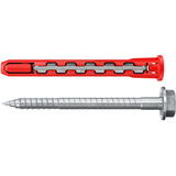 fischer Cheville à tige longue HybridPower 10x90 FUS K Rouge/gris