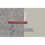 fischer Cheville à tige longue HybridPower 10x90 FUS K Rouge/gris
