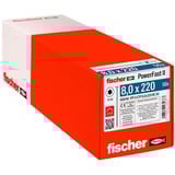 fischer Vis à bois PowerFast II 8,0x220 tête fraisée TX 