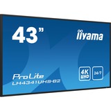 iiyama LH4341UHS-B2, Affichage public Noir brillant