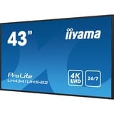 iiyama LH4341UHS-B2, Affichage public Noir brillant